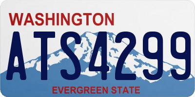 WA license plate ATS4299