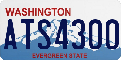 WA license plate ATS4300