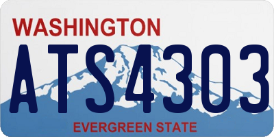 WA license plate ATS4303