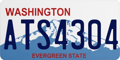 WA license plate ATS4304