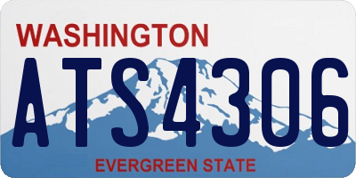 WA license plate ATS4306