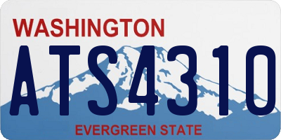 WA license plate ATS4310