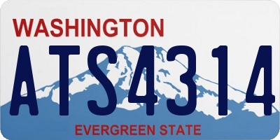 WA license plate ATS4314