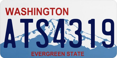 WA license plate ATS4319