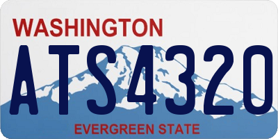 WA license plate ATS4320