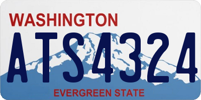 WA license plate ATS4324