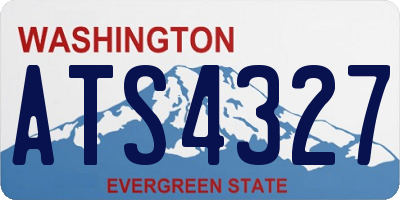 WA license plate ATS4327