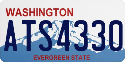 WA license plate ATS4330