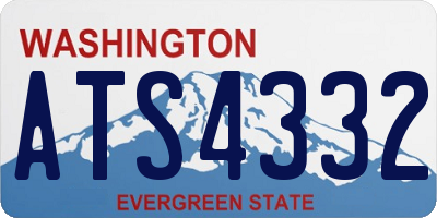 WA license plate ATS4332