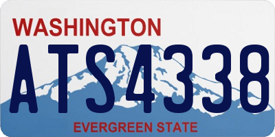 WA license plate ATS4338