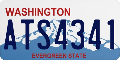 WA license plate ATS4341