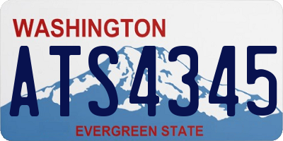WA license plate ATS4345