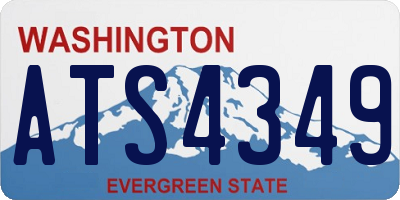 WA license plate ATS4349