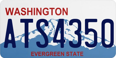WA license plate ATS4350