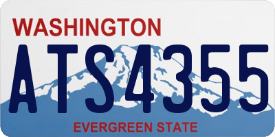 WA license plate ATS4355