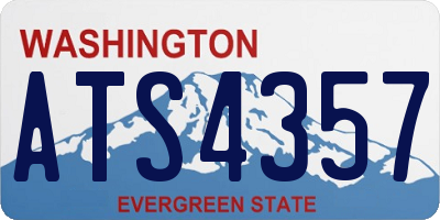 WA license plate ATS4357