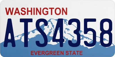 WA license plate ATS4358