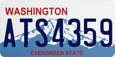 WA license plate ATS4359