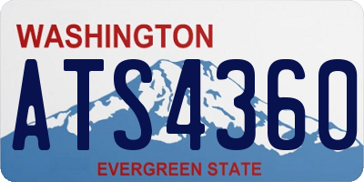 WA license plate ATS4360