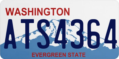 WA license plate ATS4364