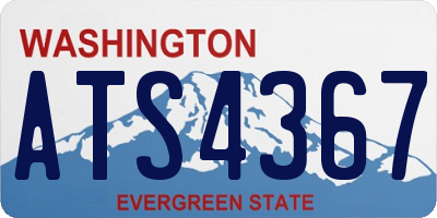 WA license plate ATS4367