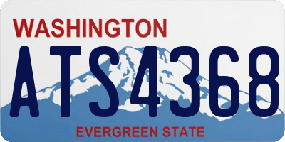 WA license plate ATS4368