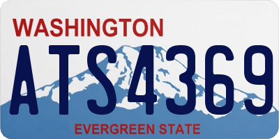 WA license plate ATS4369
