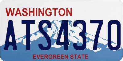 WA license plate ATS4370