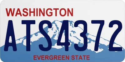 WA license plate ATS4372