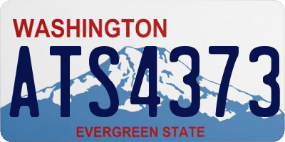 WA license plate ATS4373