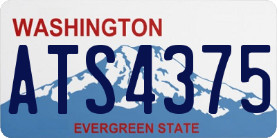 WA license plate ATS4375