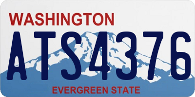 WA license plate ATS4376