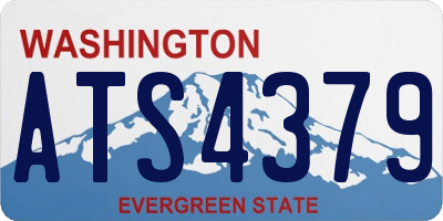 WA license plate ATS4379