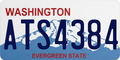 WA license plate ATS4384