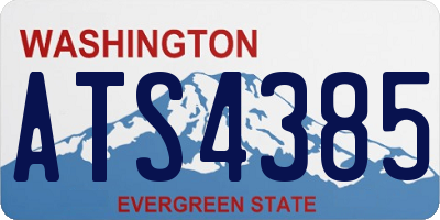 WA license plate ATS4385