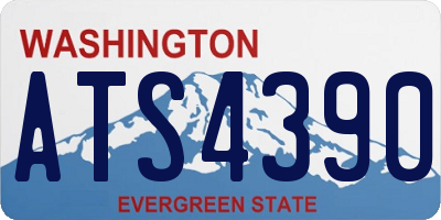 WA license plate ATS4390