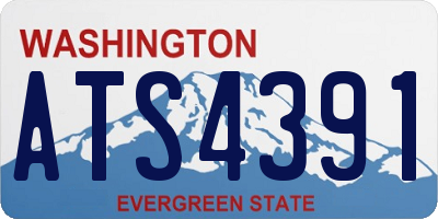 WA license plate ATS4391