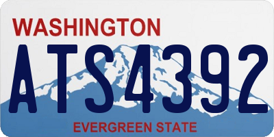 WA license plate ATS4392