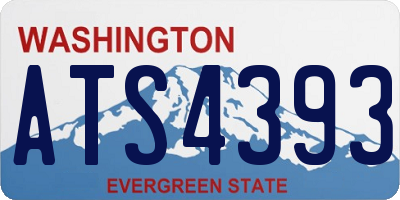 WA license plate ATS4393
