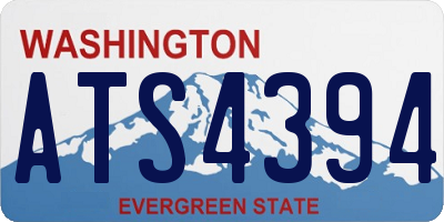 WA license plate ATS4394