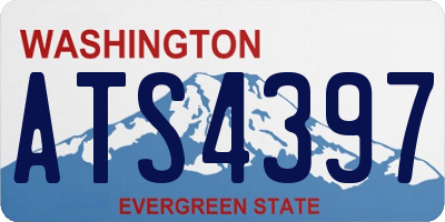 WA license plate ATS4397