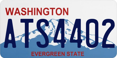 WA license plate ATS4402
