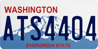WA license plate ATS4404