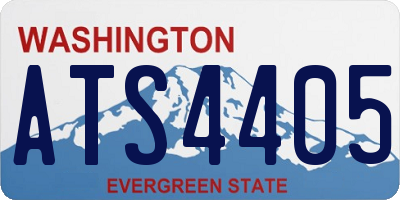 WA license plate ATS4405