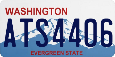 WA license plate ATS4406