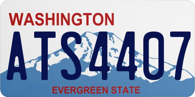 WA license plate ATS4407