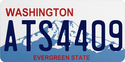 WA license plate ATS4409