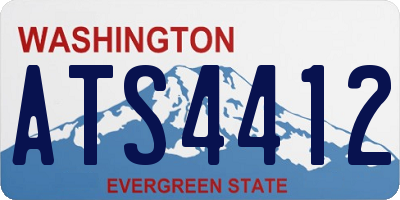 WA license plate ATS4412