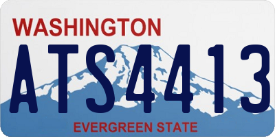 WA license plate ATS4413