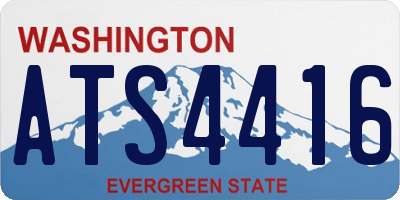 WA license plate ATS4416